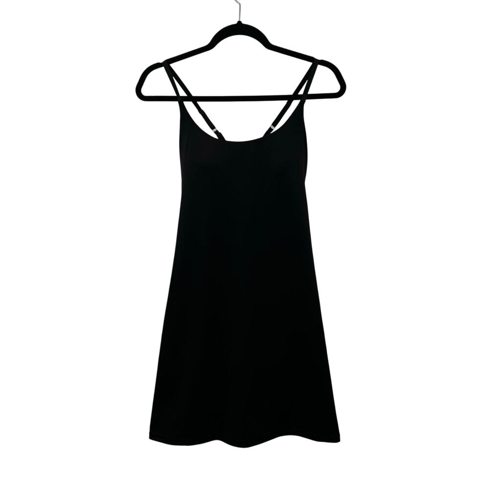 Ewedoos  Tennis Dress Black Built-in Bra Shorts Ball Pockets Sz Medium